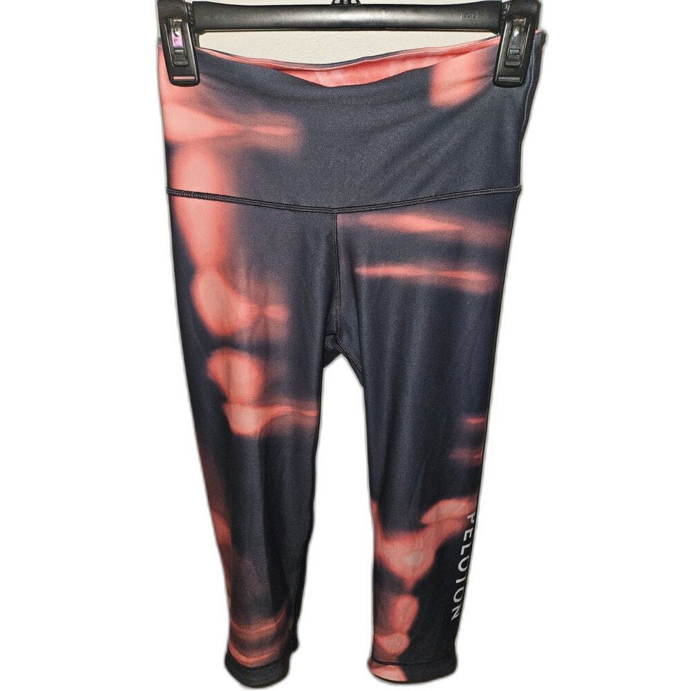 Women's Peloton Pink & Grey Tie Dye Space Dye Leggings Sz M